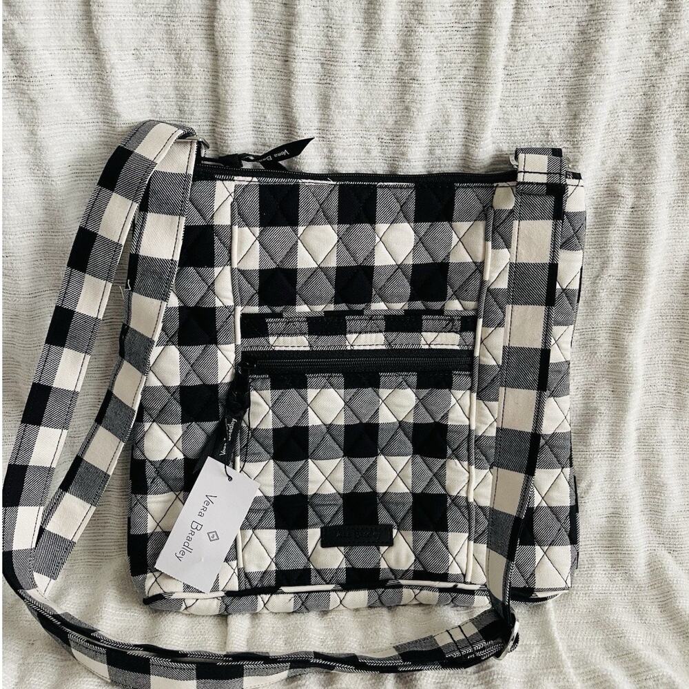 NWT Vera Bradley Hipster Crossbody - Pearl Buffalo Check